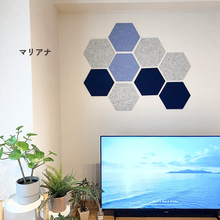 画像をギャラリービューアに読み込む, 吸音ヘキサゴン3色セット