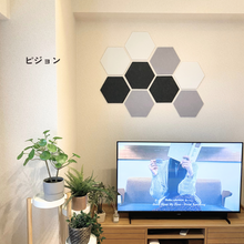 画像をギャラリービューアに読み込む, 吸音ヘキサゴン3色セット